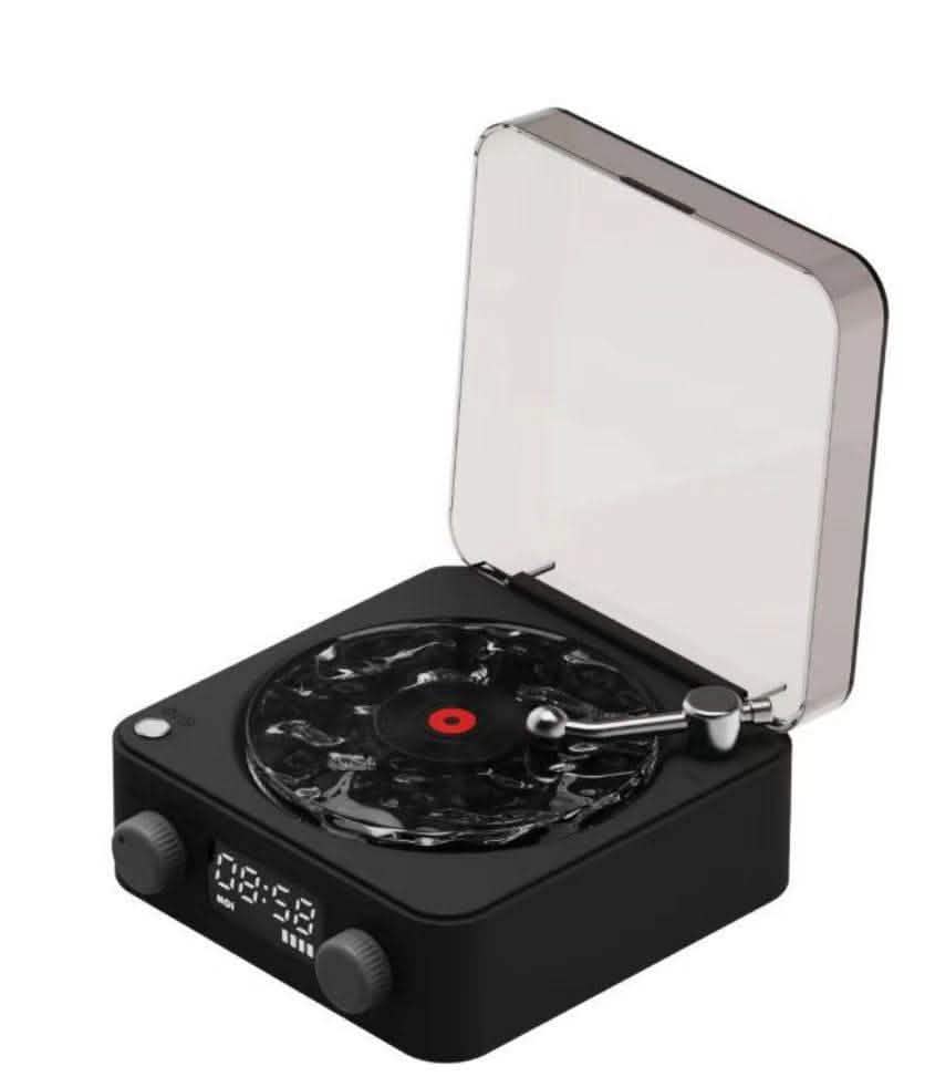 Retro Turntable Speaker - Bluetooth Vinyl Record Player RGB - Vezir