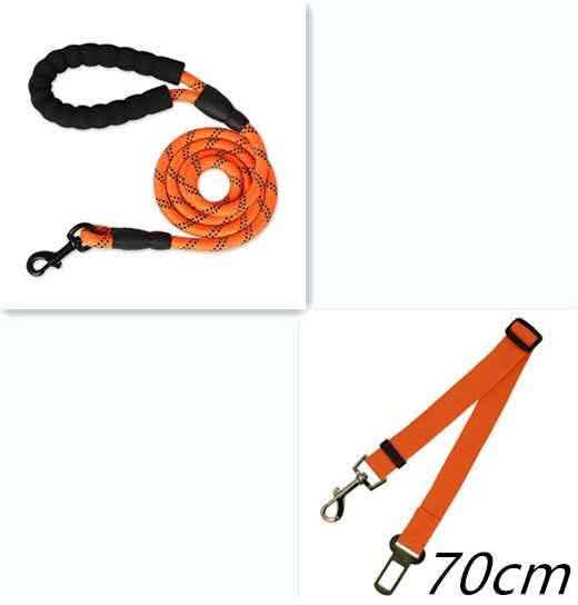 Reflective Dog Leash - Nylon Pet Training Rope for All Sizes - Vezir