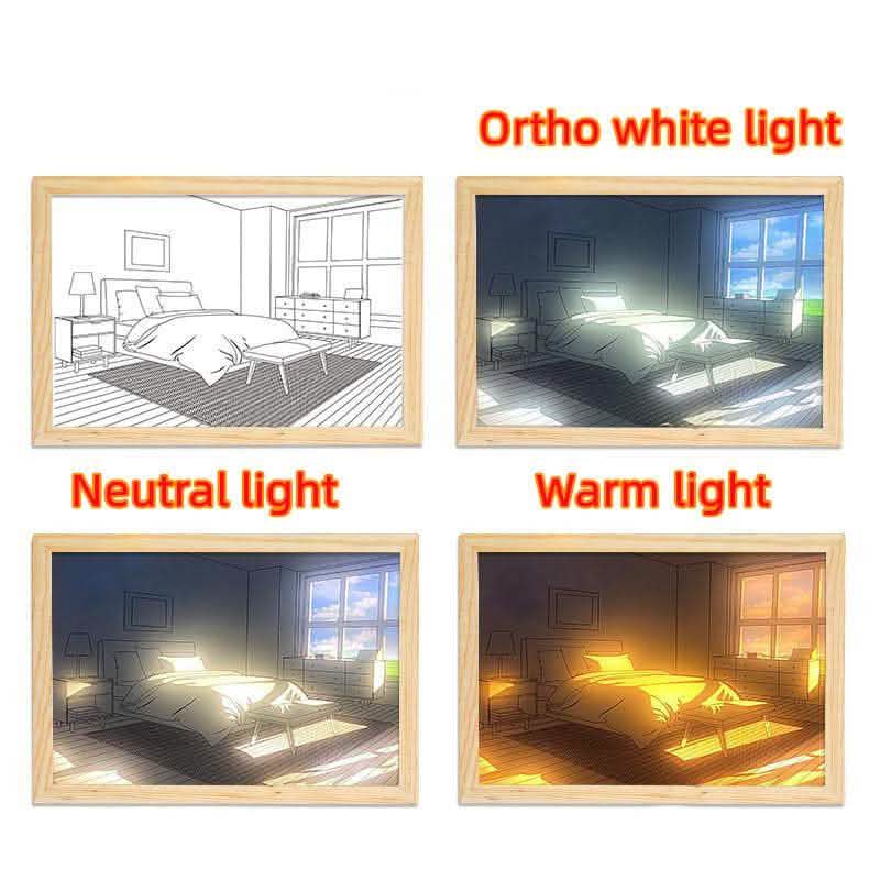 Illuminated LED Picture Light - Sunshine Simulation Night Lamp - Vezir
