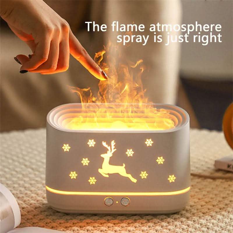 Elk Flame Humidifier - Christmas Home Decoration Diffuser - Vezir