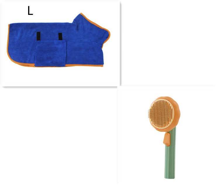 Self-Cleaning Pet Cat Brush - Steel Wire Hair Removal Comb - Vezir