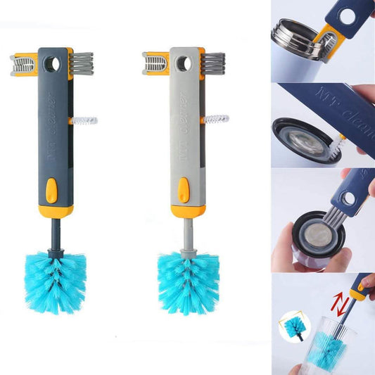 4-in-1 Bottle Cleaner Brush - Silicone U-Shaped Cleaning Set - Vezir