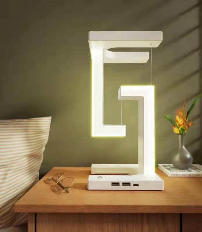 Wireless Charging Floating Lamp - Smart Suspension Table Light - Vezir