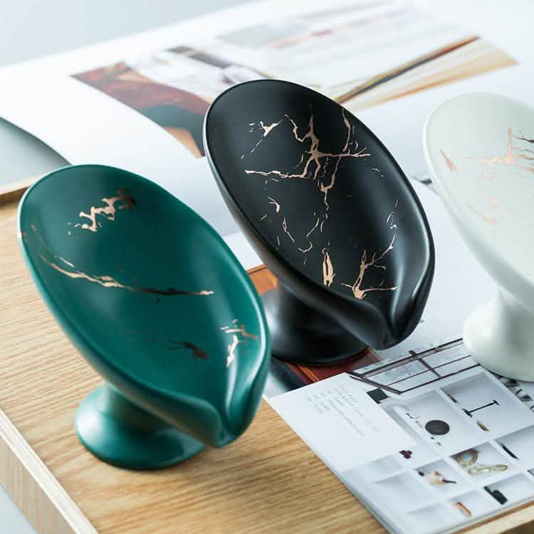 Luxury Ceramic Soap Dish - Drain Box Storage Container - Vezir