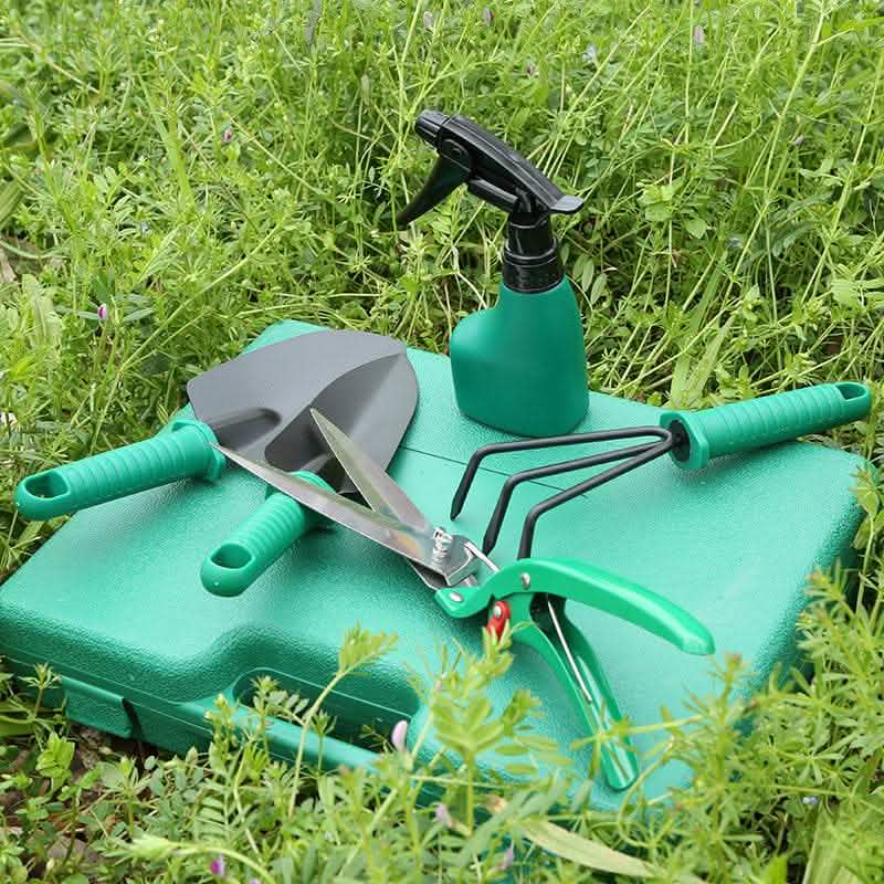 10-Piece Gardening Tool Set - Iron Head Plastic Handle Kit - Vezir
