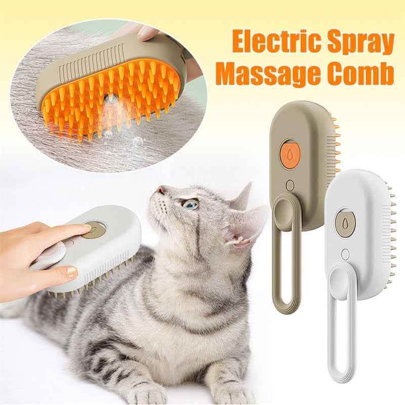 Premium Steam Pet Brush - Electric Grooming Spa System - Vezir