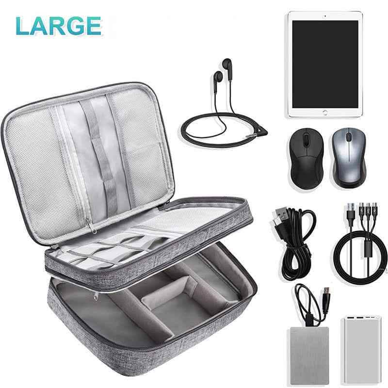 Electronics Organizer - Travel Cable Storage Bag Waterproof - Vezir