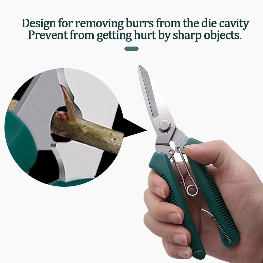 Heavy-Duty Metal Garden Scissors – Precision Straight Blade Pruning Shears