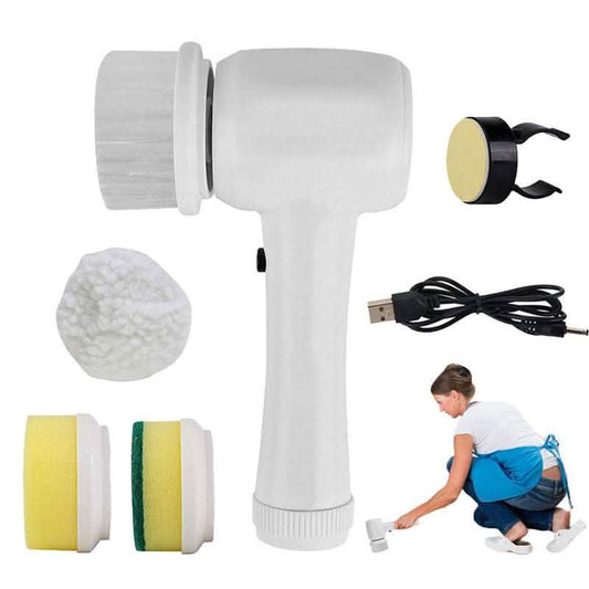 4-in-1 Electric Cleaning Brush - Spinning Scrubber Handheld - Vezir