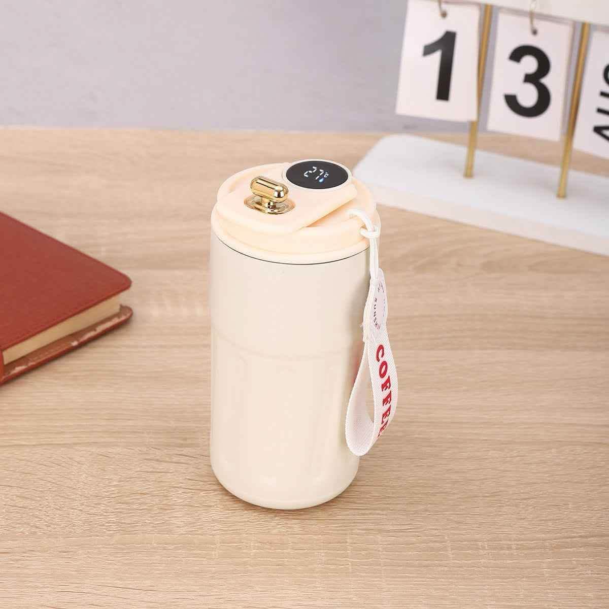Smart Digital Thermal Bottle - 450ml Insulated Coffee Mug - Vezir