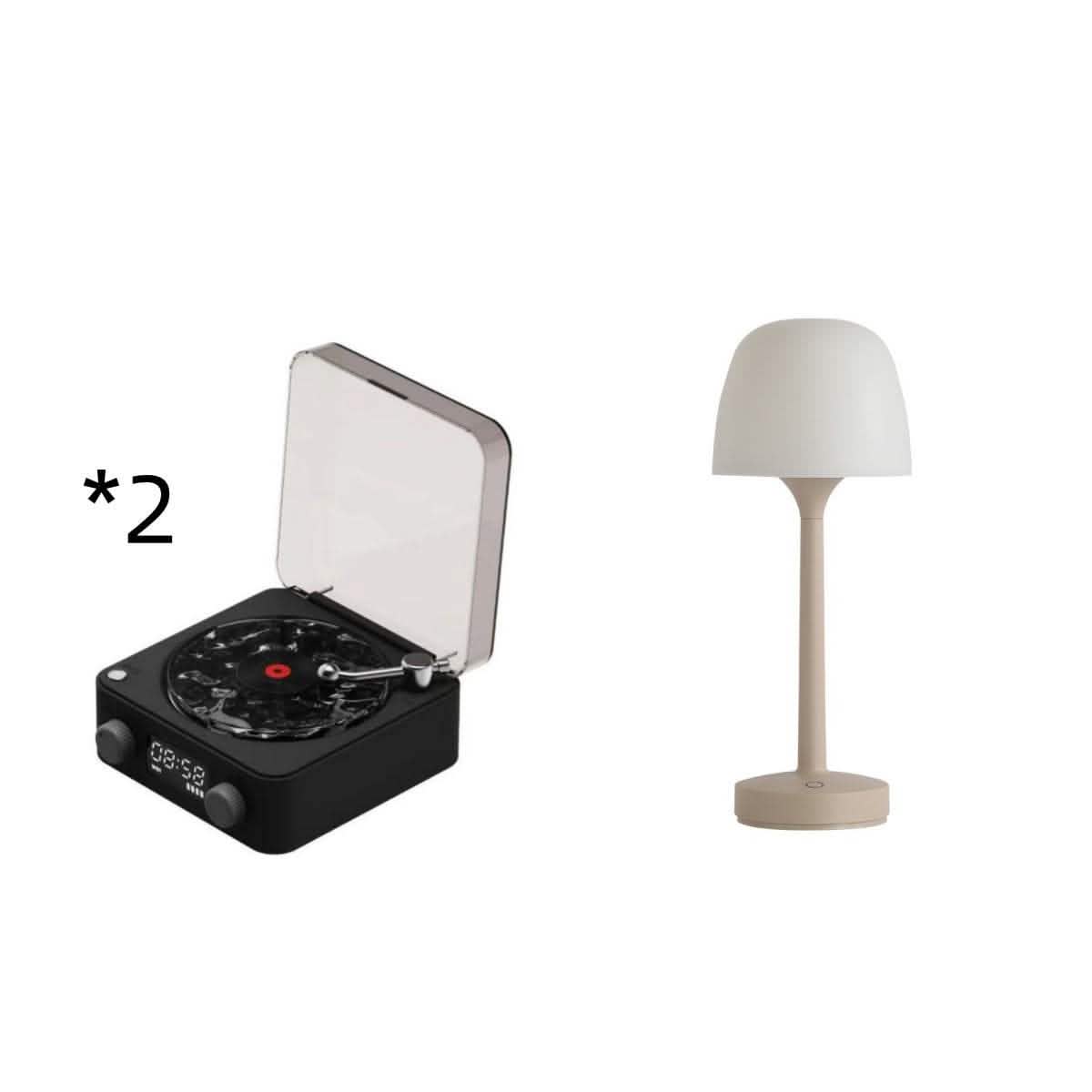 Retro Turntable Speaker - Bluetooth Vinyl Record Player RGB - Vezir