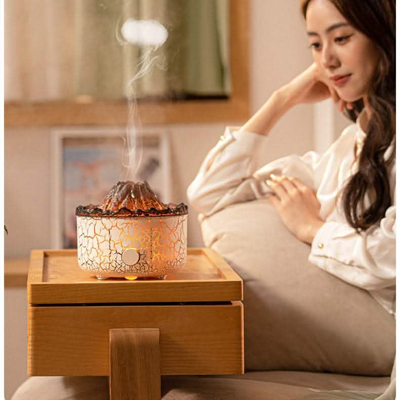 Creative Volcano Humidifier - Jellyfish Flame Aromatherapy - Vezir