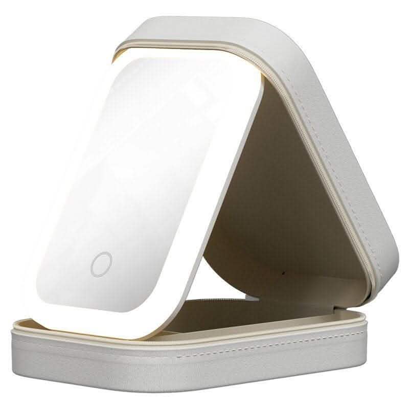 LED Makeup Storage Box - Portable Travel Cosmetics Organizer - Vezir