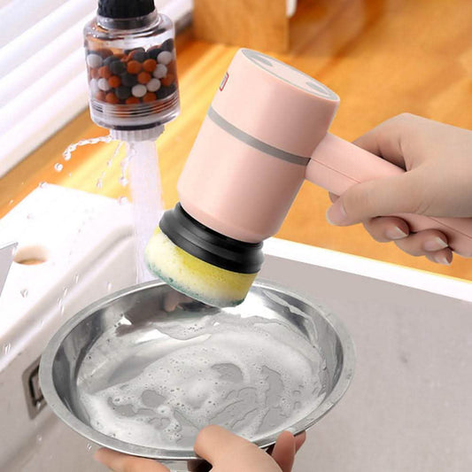 Electric Dishwashing Brush - Wireless USB Rechargeable Cleaner - Vezir