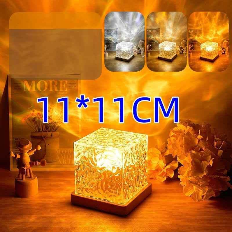Elite LED Water Ripple Night Light - 16-Color USB Crystal Projector - Vezir