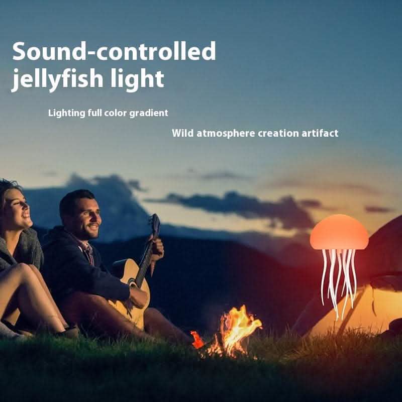 LED Jellyfish Mood Lamp - Portable Night Light Table Decor - Vezir