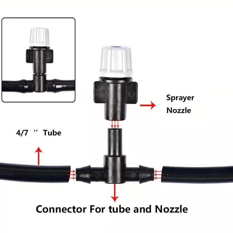 Garden Irrigation Hose - Water Mist Greening System Package - Vezir