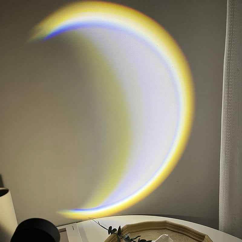 Elite USB Moon Lamp - Rainbow LED Sunset Projector System - Vezir