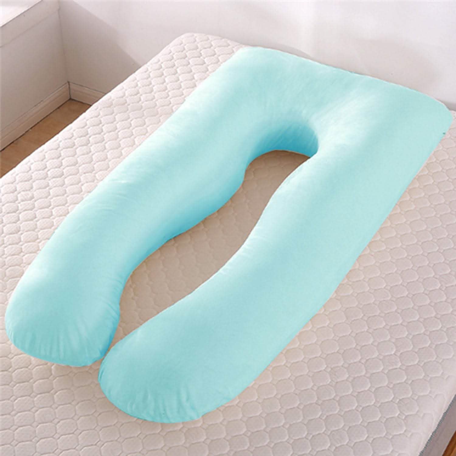 U-Shape Maternity Pillow - Summer Ice Silk Pregnancy Support - Vezir