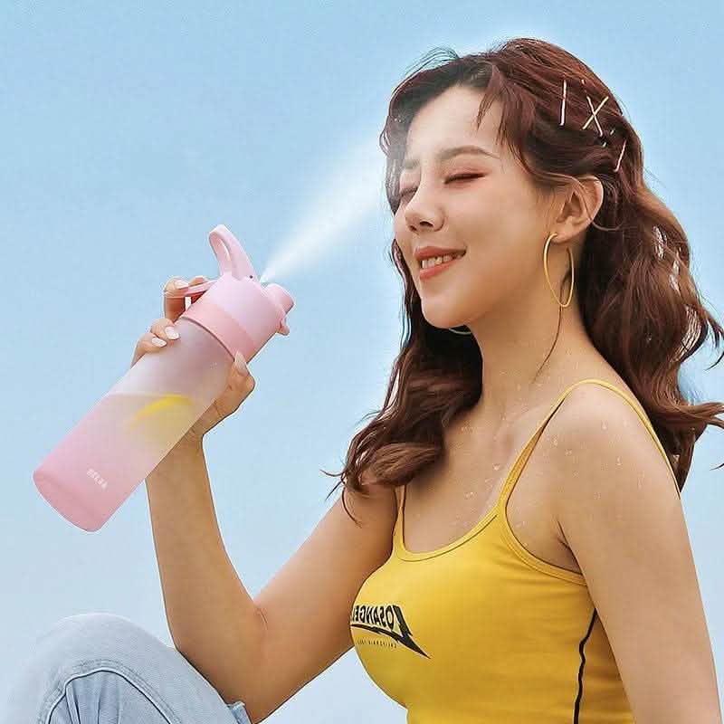 Spray Water Bottle - Large Capacity Outdoor Sports Fitness Cup - Vezir
