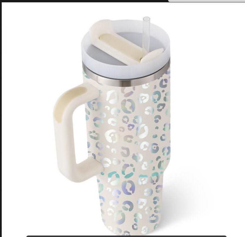 40oz Insulated Tumbler - Stainless Steel Travel Mug with Handle - Vezir