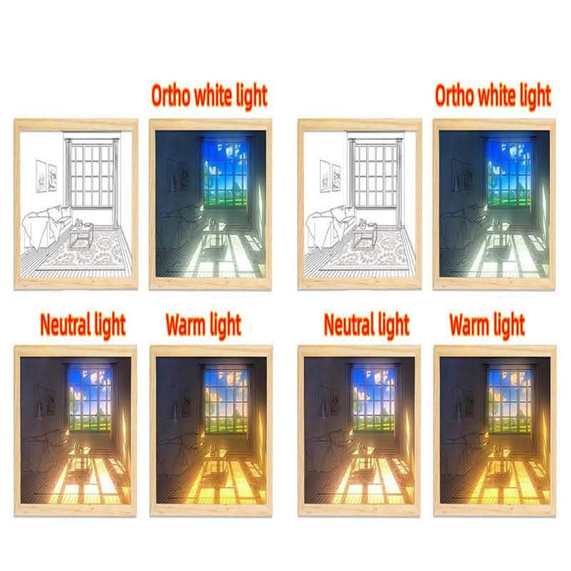 Illuminated LED Picture Light - Sunshine Simulation Night Lamp - Vezir