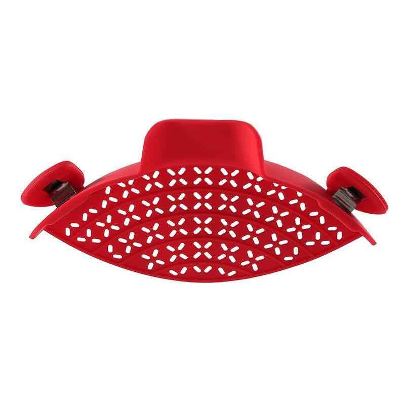Silicone Pot Drain Stopper - Kitchen Side Strainer Gadget - Vezir