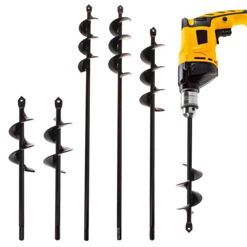 Rechargeable Garden Auger Drill Bit - Twist Pit Digging Tool - Vezir