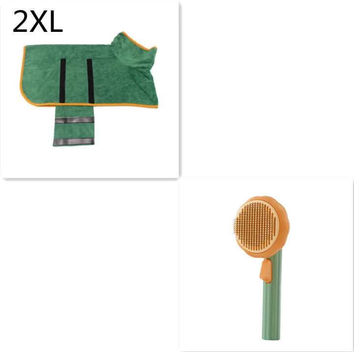Self-Cleaning Pet Cat Brush - Steel Wire Hair Removal Comb - Vezir