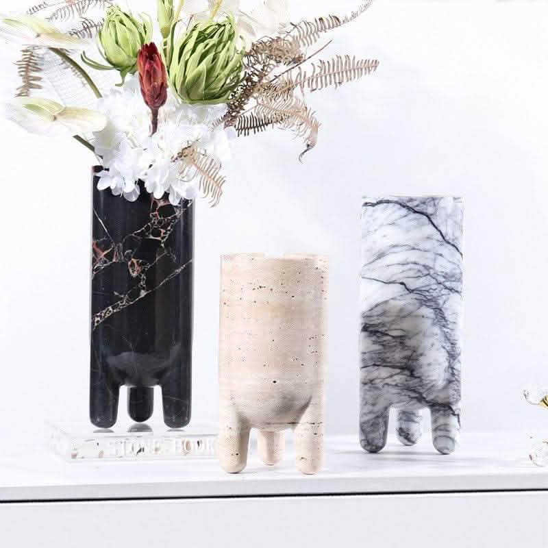 Marble Hydroponic Plant Vase - Luxury Home Decoration - Vezir
