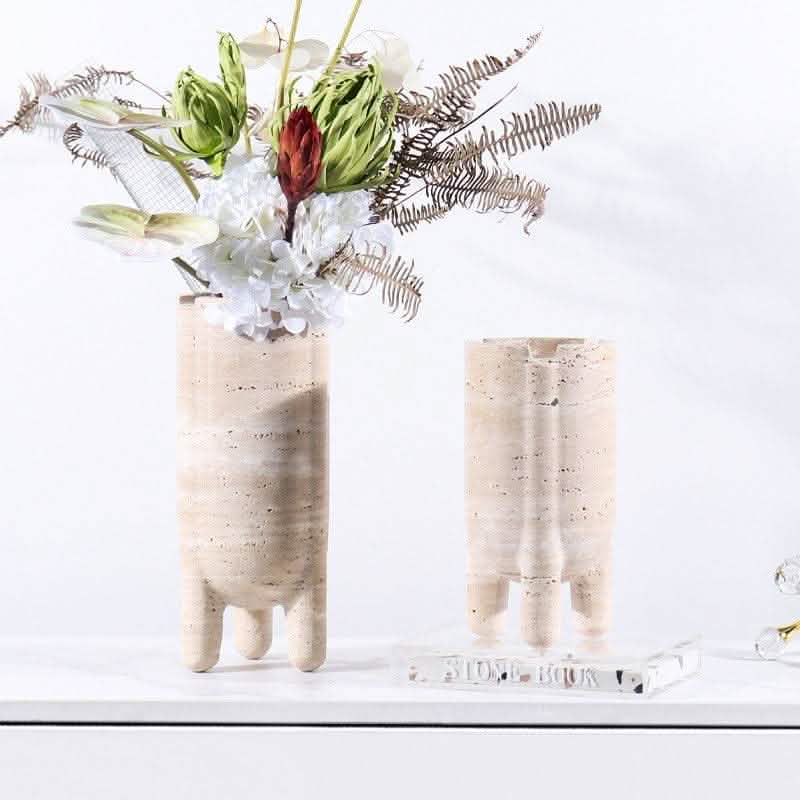 Marble Hydroponic Plant Vase - Luxury Home Decoration - Vezir