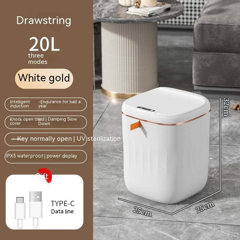Smart Automatic Trash Can - Induction Lid Storage Box - Vezir