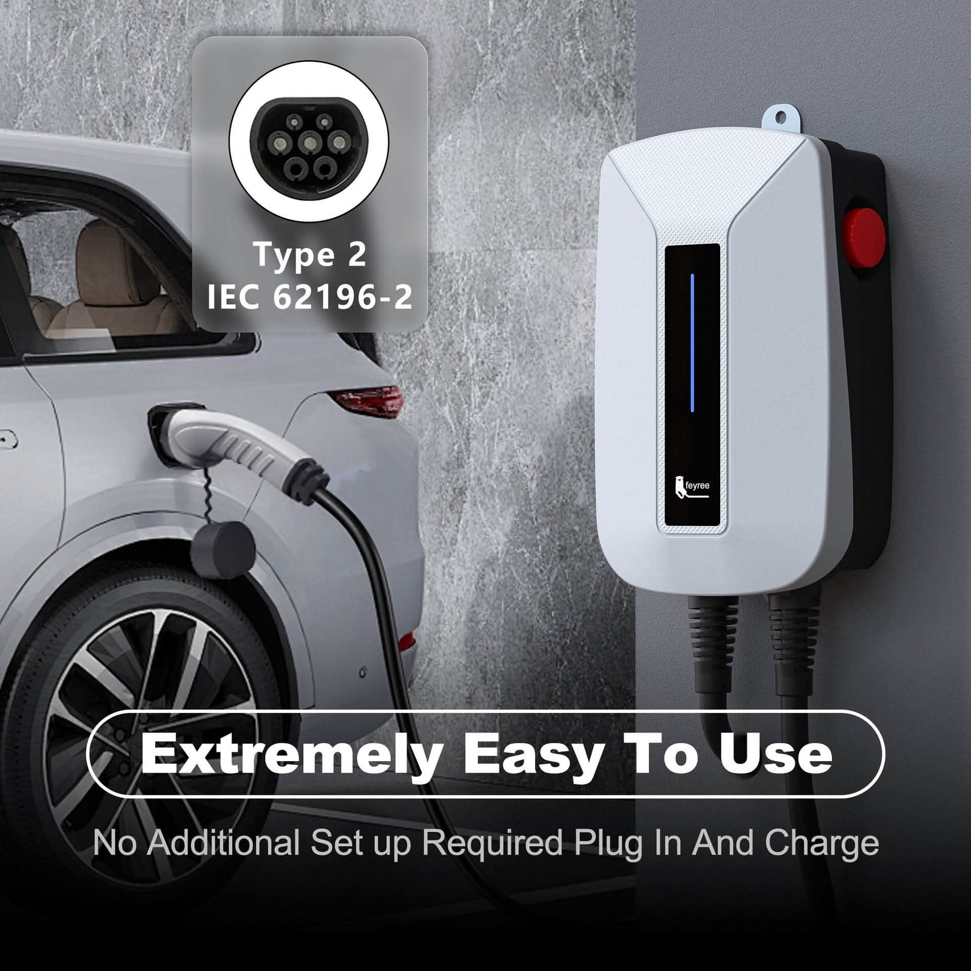 7KW Universal Fast Charging Station - EV Charging Pile - Vezir