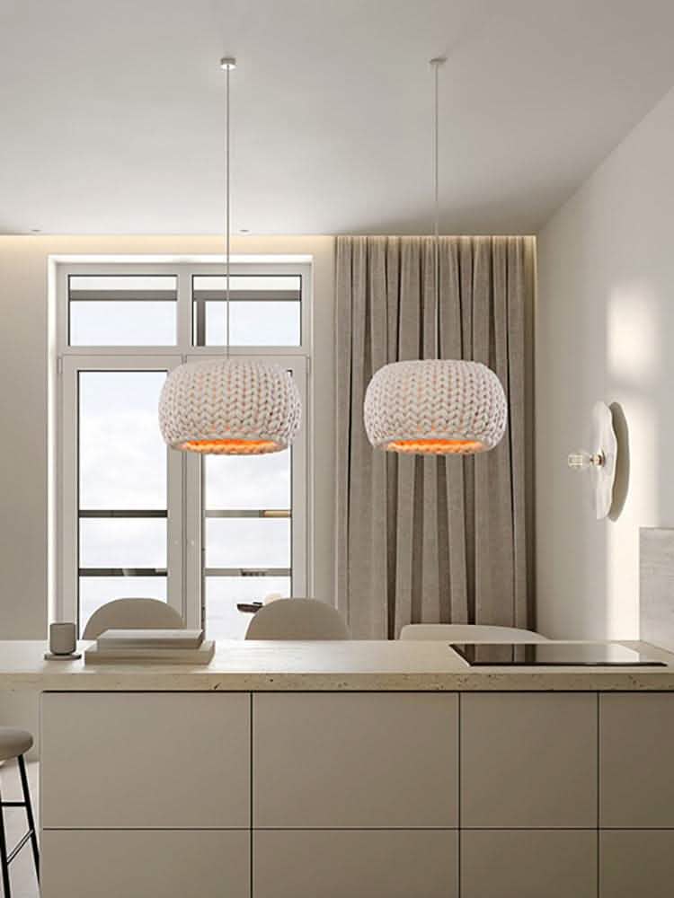 Japanese Rope Art Chandelier - Handwoven Ceiling Light - Vezir