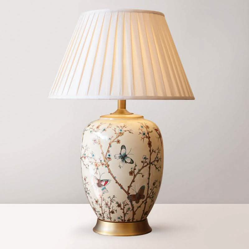 American Ceramic Table Lamp - European Bedroom Bedside Light - Vezir