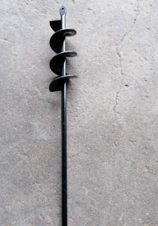 Rechargeable Garden Auger Drill Bit - Twist Pit Digging Tool - Vezir
