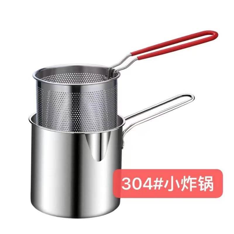 Deep Frying Pan - 304 Stainless Steel Gas Compatible - Vezir