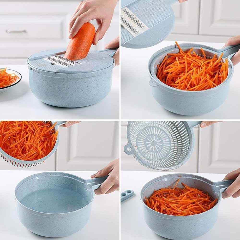 Elite 8-in-1 Mandoline Slicer - Professional Culinary System - Vezir