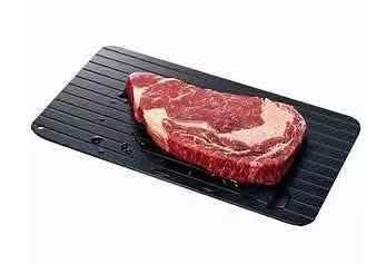 Fast Defrosting Tray - Aluminum Quick Thaw Kitchen Plate - Vezir