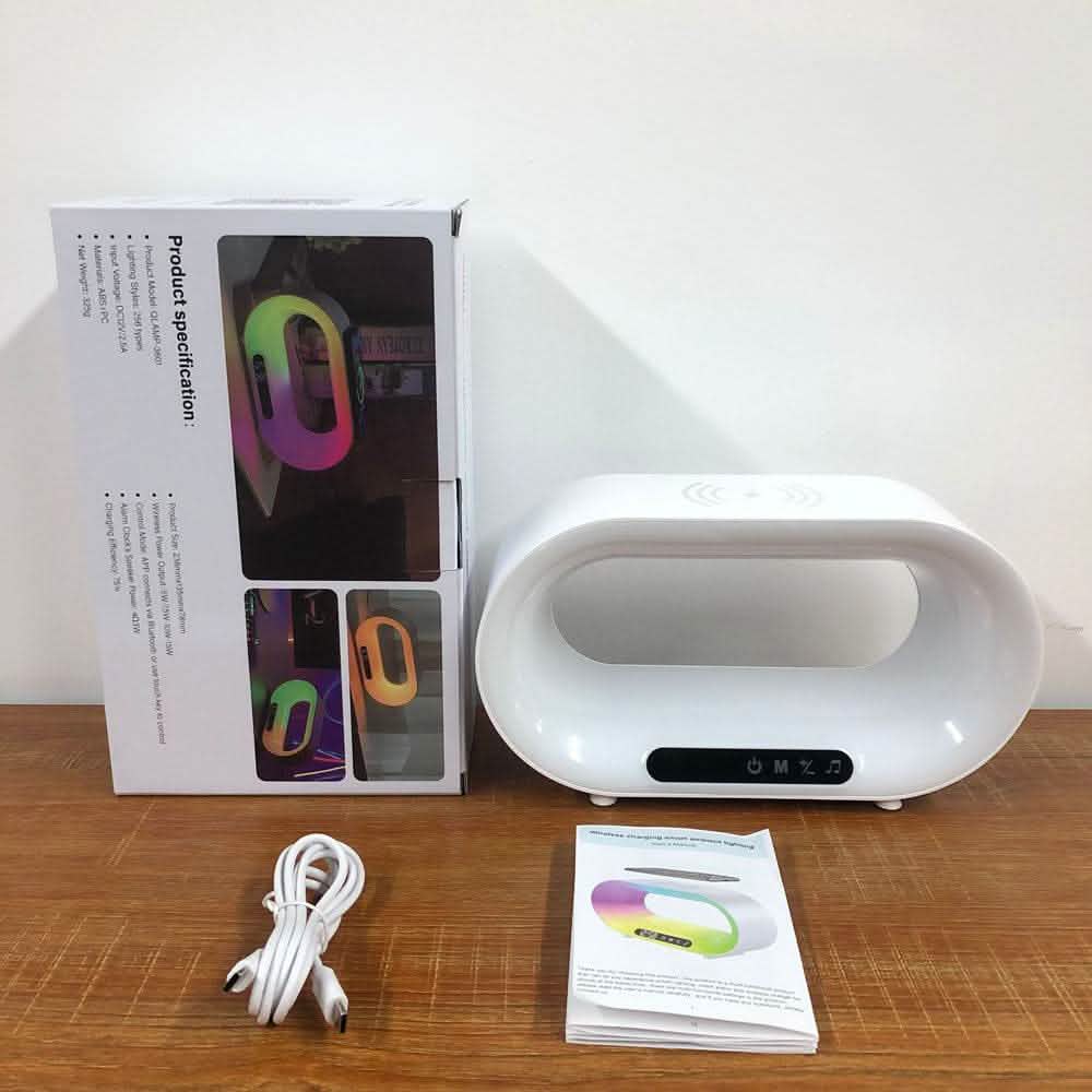 3-in-1 LED Night Light - APP Control RGB Wireless Charger - Vezir