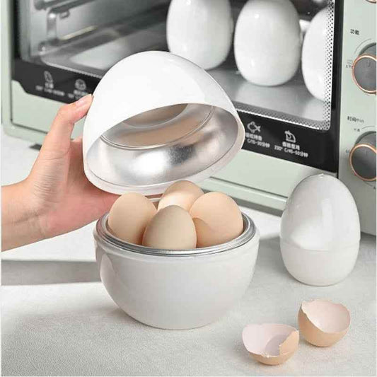4-Egg Microwave Steamer - Quick 5-Minute Egg Cooker - Vezir