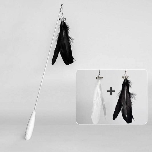 Telescopic Cat Fishing Rod - Interactive Bell Toy Removable Pen - Vezir