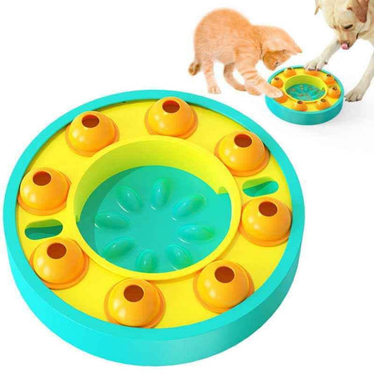 Interactive Dog Puzzle Feeder - Slow Eating IQ Training Bowl - Vezir