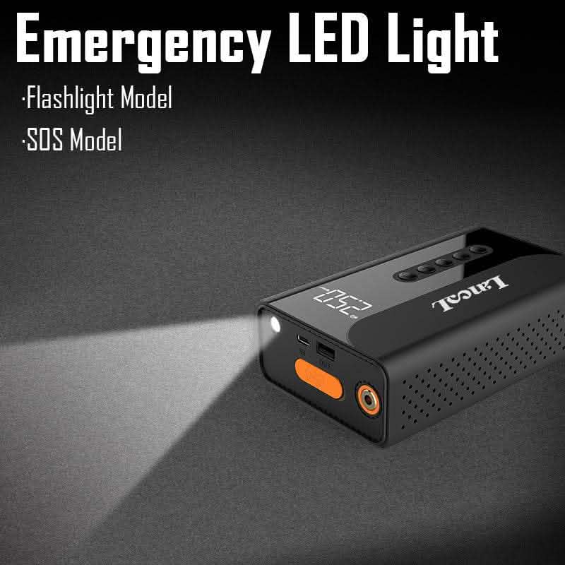 Car Emergency Jump Starter - 2-in-1 Power Bank & Battery Booster - Vezir