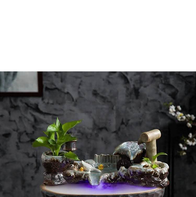Ceramic Water Fountain - Flowing Prosperity Home Decor - Vezir