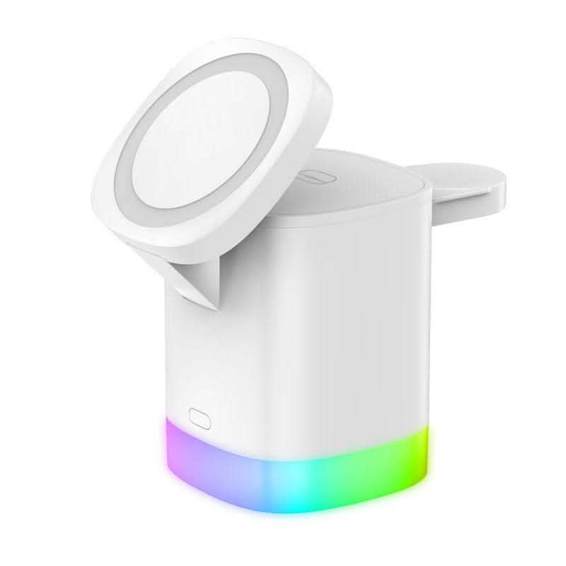 3-in-1 Wireless Charging Station - Magnetic Fast Charger RGB - Vezir