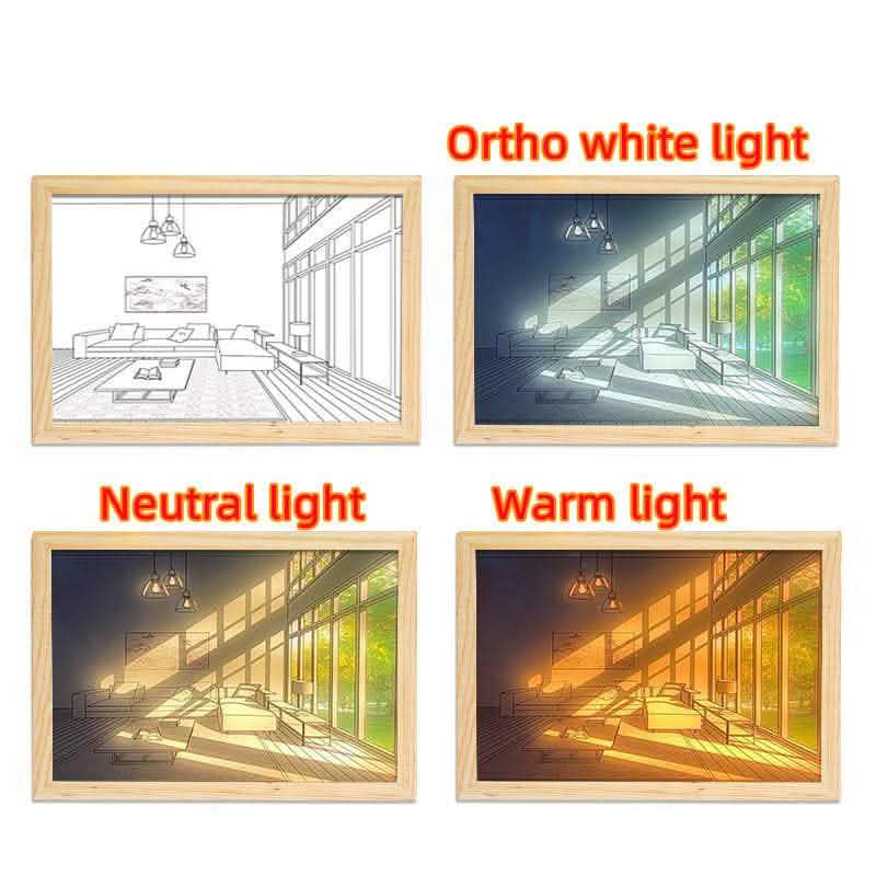 Illuminated LED Picture Light - Sunshine Simulation Night Lamp - Vezir