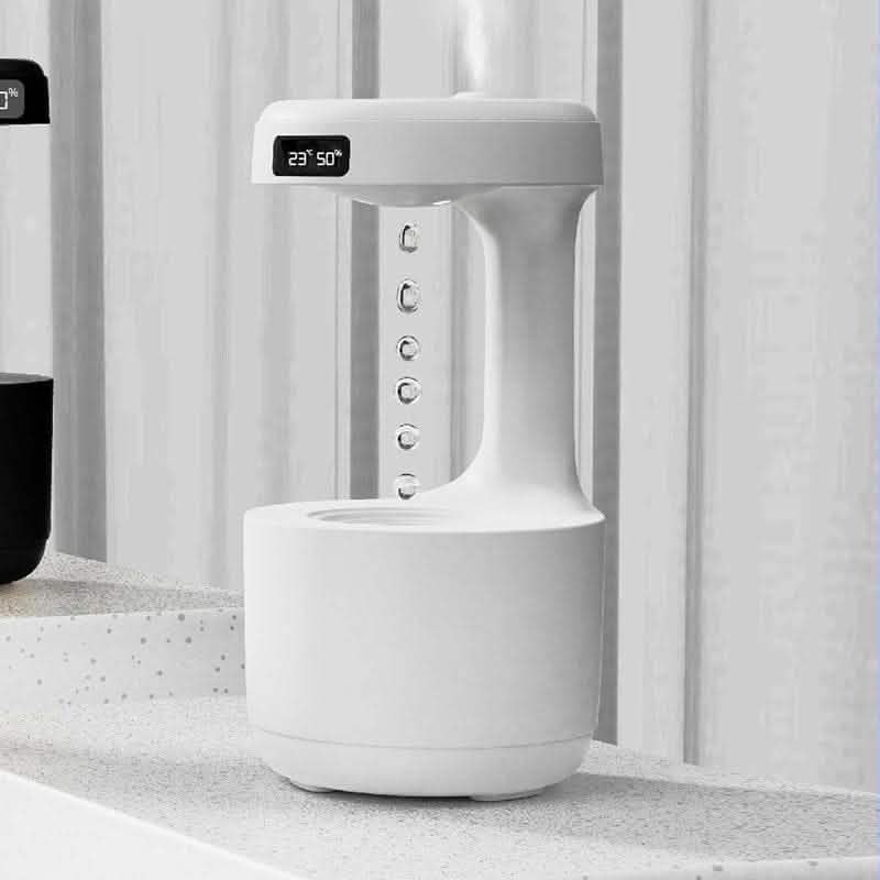 Anti-Gravity Humidifier - Bedroom Clock Water Drop Diffuser - Vezir