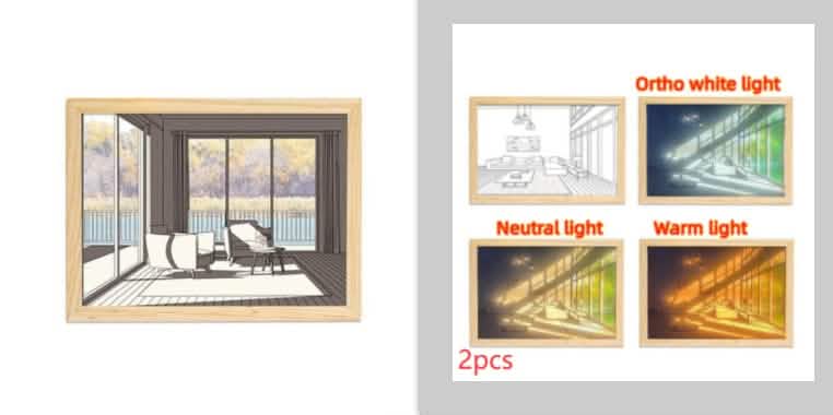 LED Picture Light for Sunshine-Simulated Ambiance