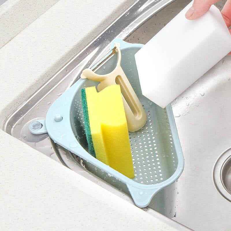 Kitchen Sink Triangle Storage Rack - Multi-Purpose Organizer - Vezir